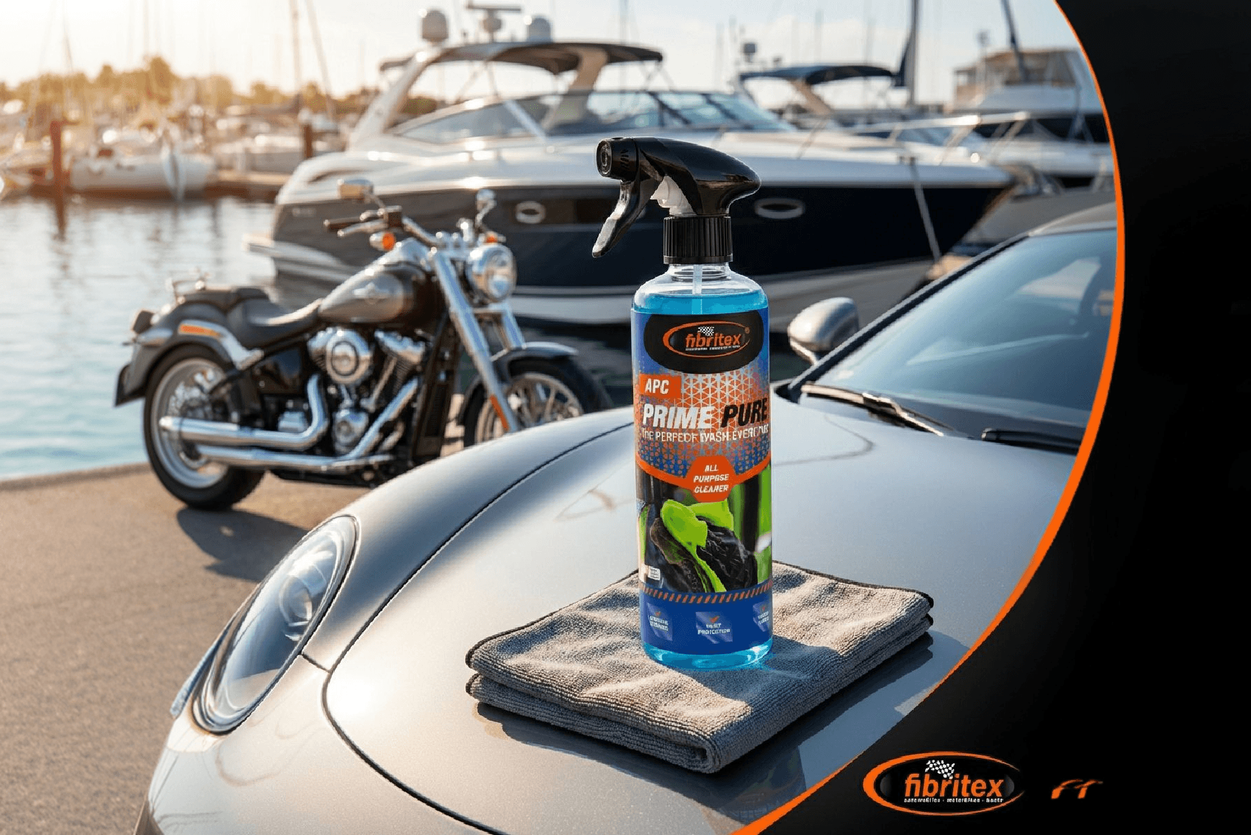 fibritex Prime Pure product on a vehicle